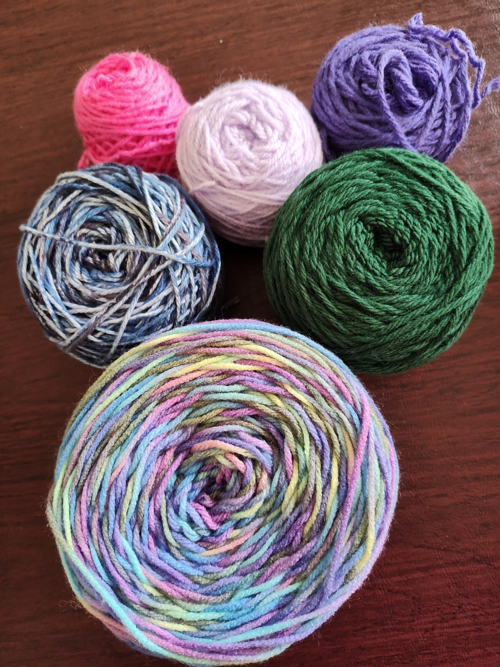 Yarn Remnant Destash - approx. 413g total